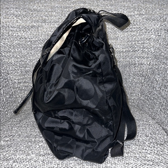 Coach Backpack Signature Black Nylon - Picture 8 of 10